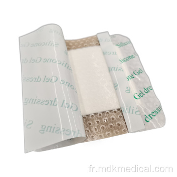 Pansement de mousse de silicone de guérison de la plaie pour soins de la peau